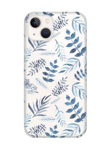 Прозорий чохол із захистом камери на iPhone 14 Plus :: Рослинний фон (принт 276)