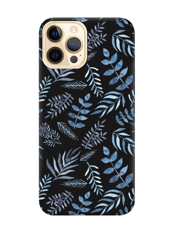 Матовий чорний чохол на Apple iPhone 12 Pro Max :: Рослинний фон (принт 276)