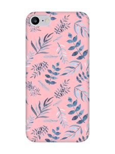 Матовий рожевий чохол на iPhone 7 / 8 :: Рослинний фон (принт 276)