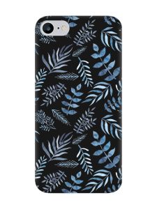 Матовий чорний чохол на iPhone 7 / 8 :: Рослинний фон (принт 276)