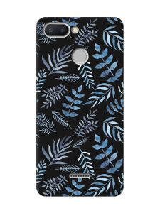 Матовий чорний чохол на Xiaomi Redmi 6 :: Рослинний фон (принт 276)