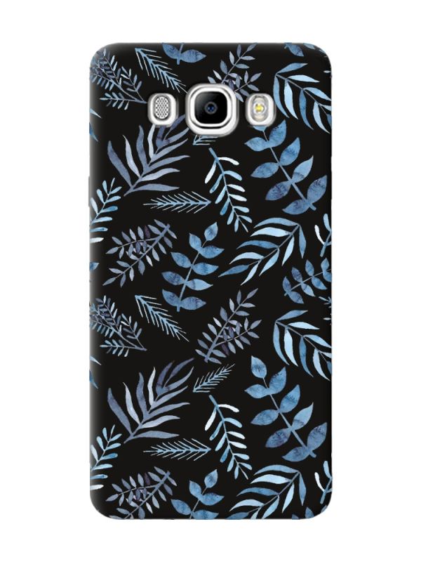 Матовий чорний чохол на Samsung Galaxy J7(2016) J710 :: Рослинний фон (принт 276)