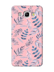 Матовий рожевий чохол на Samsung Galaxy J5(2016) J510 :: Рослинний фон (принт 276)