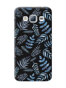 Матовий чорний чохол на Samsung Galaxy J3 / J310 :: Рослинний фон (принт 276)