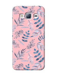 Матовий рожевий чохол на Samsung Galaxy J3 / J310 :: Рослинний фон (принт 276)