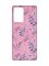 Матовий рожевий чохол на Samsung Galaxy A52 :: Рослинний фон (принт 276)