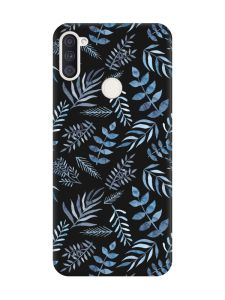 Матовий чорний чохол на Samsung Galaxy A11 :: Рослинний фон (принт 276)