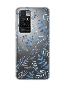 Прозорий чохол для Xiaomi Redmi 10 :: Рослинний фон (принт 276)