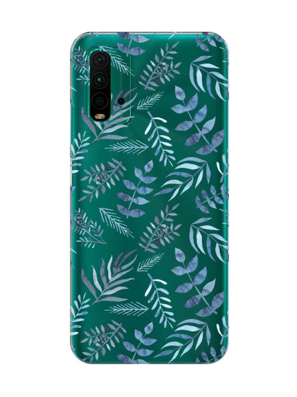 Прозорий чохол на Xiaomi Redmi 9T  :: Рослинний фон (принт 276)