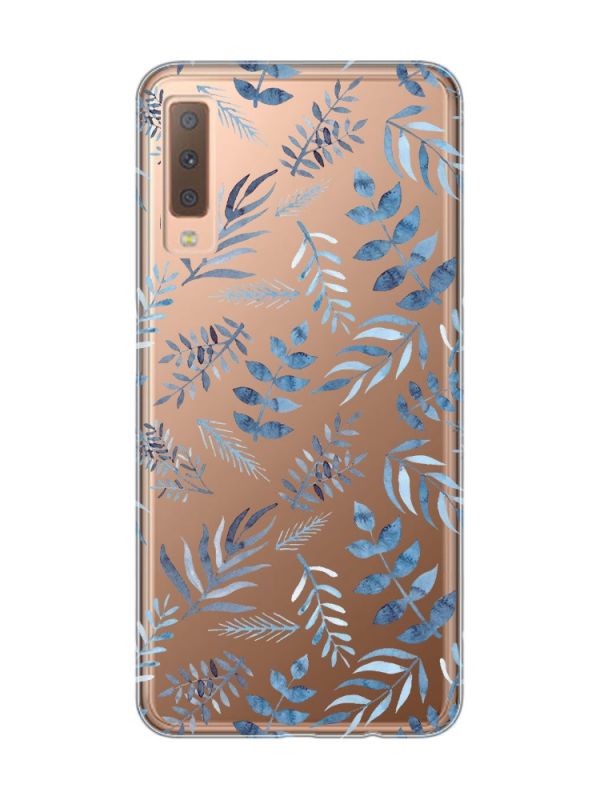 Прозорий чохол на Samsung Galaxy A7(2018) A750 :: Рослинний фон (принт 276)