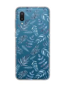 Прозорий чохол на Samsung Galaxy A02/A022 (2021) :: Рослинний фон (принт 276)