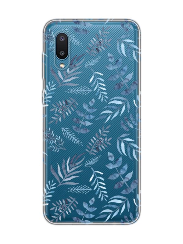 Прозорий чохол на Samsung Galaxy A02/A022 (2021) :: Рослинний фон (принт 276)