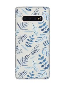 Прозорий чохол на Samsung Galaxy S10 :: Рослинний фон (принт 276)