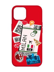 Матовий червоний чохол на Apple iPhone 14 :: Подорожі. Італія (принт 325)
