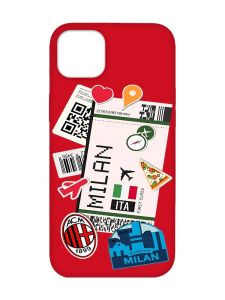 Матовий червоний чохол на iPhone 14 Plus :: Подорожі. Італія (принт 325)
