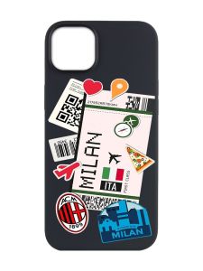 Матовий чорний чохол на Apple iPhone 14 Plus :: Подорожі. Італія (принт 325)