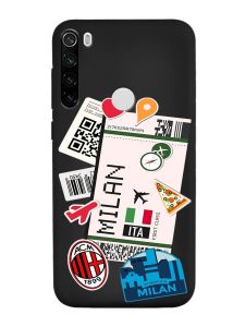 Матовий чорний чохол на Xiaomi Redmi Note 8T :: Подорожі. Італія (принт 325)