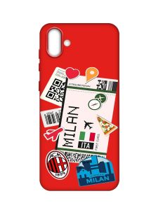 Матовий червоний чохол на Samsung Galaxy A04 :: Подорожі. Італія (принт 325)