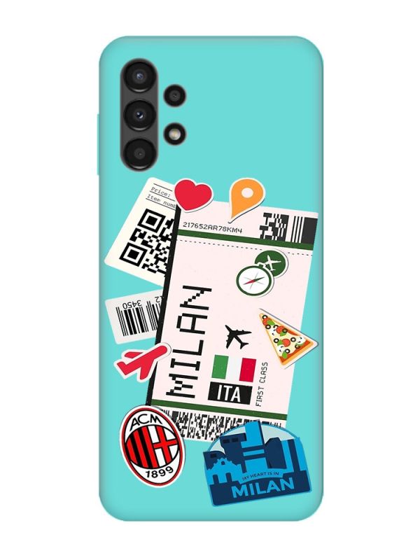 Матовий бірюзовий чохол на Samsung Galaxy A13 4G :: Подорожі. Італія (принт 325)