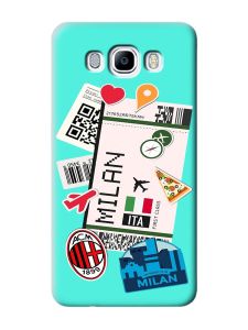Матовий бірюзовий чохол на Samsung Galaxy J7(2016) J710 :: Подорожі. Італія (принт 325)