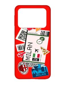 Матовий червоний чохол на Xiaomi Poco X4 Pro 5G :: Подорожі. Італія (принт 325)