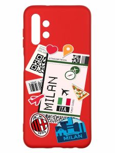Матовий червоний чохол на Samsung A13 4G :: Подорожі. Італія (принт 325)