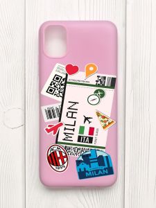 Матовий рожевий чохол на Samsung Galaxy A04E/A042 :: Подорожі. Італія (принт 325)