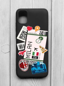 Матовий чорний чохол на Samsung Galaxy A04E/A042 :: Подорожі. Італія (принт 325)