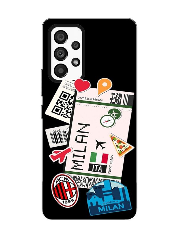Матовий чорний чохол на Samsung Galaxy A53 4G/5G :: Подорожі. Італія (принт 325)
