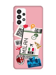 Матовий рожевий чохол на Samsung Galaxy A53 4G/5G :: Подорожі. Італія (принт 325)