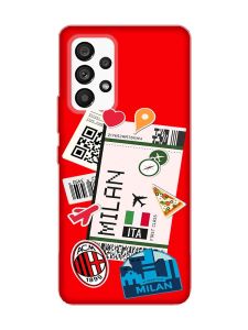 Матовий червоний чохол на Samsung Galaxy A53 4G/5G :: Подорожі. Італія (принт 325)