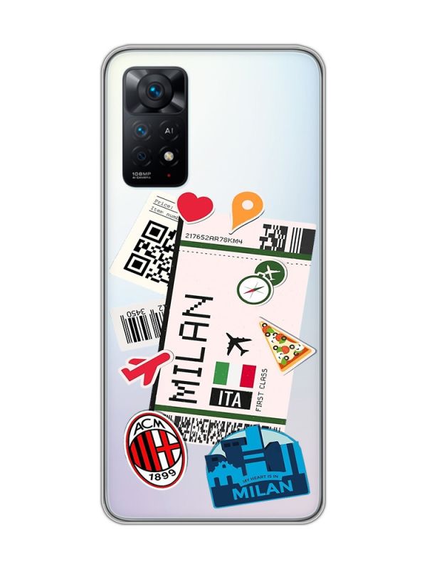 Прозорий чохол на Xiaomi Redmi Note 11 Pro :: Подорожі. Італія (принт 325)