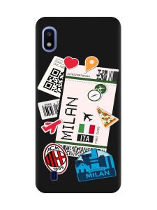 Матовий чорний чохол на Samsung Galaxy A10 (2019) A105 :: Подорожі. Італія (принт 325)