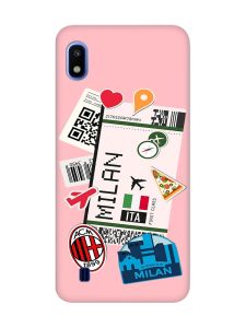 Матовий рожевий чохол на Samsung Galaxy A10 (2019) A105 :: Подорожі. Італія (принт 325)