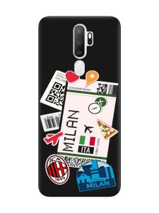 Матовий чорний чохол на Oppo A5 :: Подорожі. Італія (принт 325)