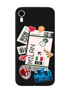 Матовий чорний чохол на Apple iPhone XR :: Подорожі. Італія (принт 325)