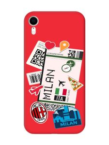 Матовий червоний чохол на Apple iPhone XR :: Подорожі. Італія (принт 325)