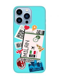 Матовий бірюзовий чохол на Apple iPhone 13 Pro Max :: Подорожі. Італія (принт 325)