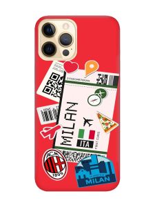 Матовий червоний чохол на Apple iPhone 12 Pro Max :: Подорожі. Італія (принт 325)
