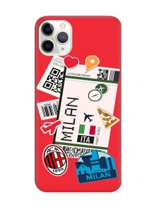 Матовий червоний чохол на iPhone 11 Pro Max (6.5) :: Подорожі. Італія (принт 325)