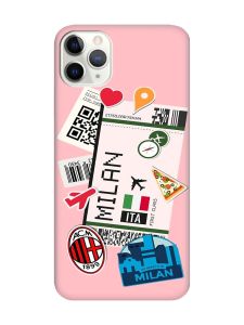 Матовий рожевий чохол на iPhone 11 Pro Max (6.5) :: Подорожі. Італія (принт 325)