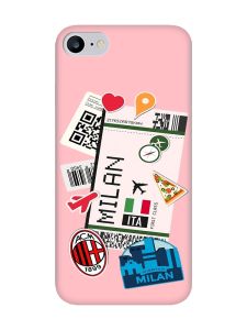 Матовий рожевий чохол на iPhone 7 / 8 :: Подорожі. Італія (принт 325)