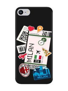 Матовий чорний чохол на iPhone 7 / 8 :: Подорожі. Італія (принт 325)