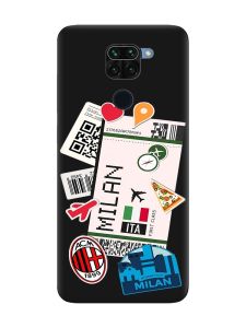 Матовий чорний чохол на Xiaomi Redmi Note 9 :: Подорожі. Італія (принт 325)