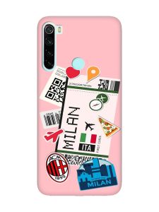 Матовий рожевий чохол на Xiaomi Redmi Note 8 :: Подорожі. Італія (принт 325)