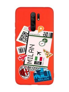 Матовий червоний чохол на Xiaomi Redmi Note 8 Pro :: Подорожі. Італія (принт 325)