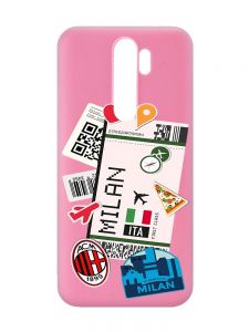 Матовий рожевий чохол на Xiaomi Redmi Note 8 Pro :: Подорожі. Італія (принт 325)