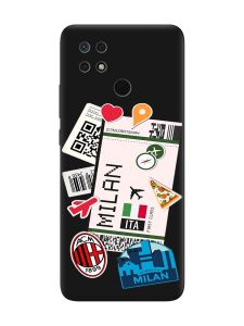 Матовий чорний чохол на Xiaomi Redmi 10C :: Подорожі. Італія (принт 325)