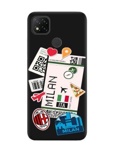 Матовий чорний чохол на Xiaomi Redmi 9C/10A :: Подорожі. Італія (принт 325)