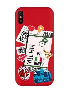 Матовий червоний чохол на Xiaomi Redmi 9A :: Подорожі. Італія (принт 325)